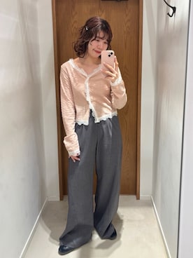 「Kastane（カスタネ）のアイテム（パンツ）」を使った、Kastane officialさん（レディース・160cm）の春コーディネート
