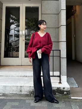 「Kastane（カスタネ）のアイテム（ニット/セーター）」を使った、Kastane officialさん（レディース・158cm）の秋コーディネート