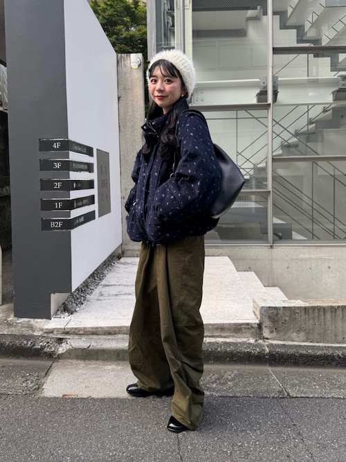 YAMADA企画/WEB限定/2サイズ展開】スーパーハイデザインタックパンツ