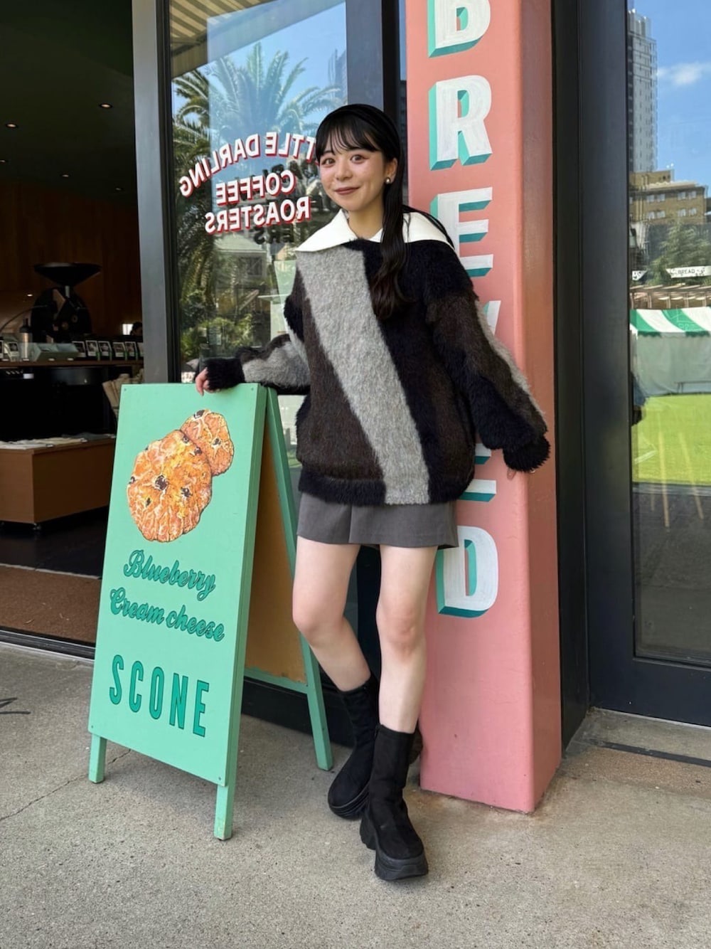 【前後2way】インターシャニットジップブルゾン　専用 前後2WAY】インターシャニットジップブルゾンを使った人気