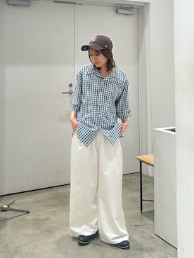 「WHIMSIC（ウィムジック）のアイテム」を使った、Kastane officialさん（レディース・156cm）の夏コーディネート