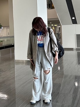 「Kastane（カスタネ）の【WEB限定/A4サイズ】トラベルBAG（トートバッグ、ブラック系）」を使った、Kastane officialさん（レディース・149cm）の夏コーディネート