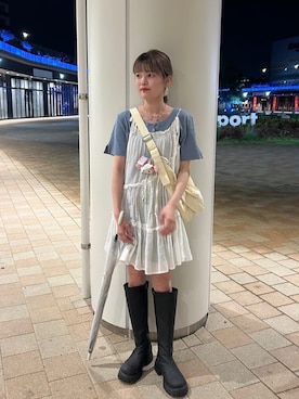 「アイテム（チュニック）」を使った、Kastane officialさん（レディース・160cm）の夏コーディネート
