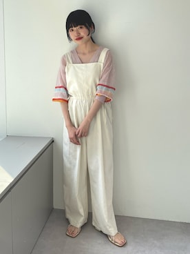 「Kastane（カスタネ）のアイテム（サロペット/オーバーオール）」を使った、Kastane officialさん（レディース・149cm）の春コーディネート