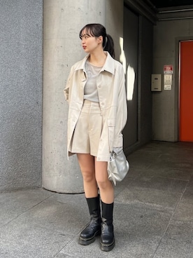「Kastane（カスタネ）のアイテム（その他アウター）」を使った、Kastane officialさん（レディース・157cm）の夏コーディネート