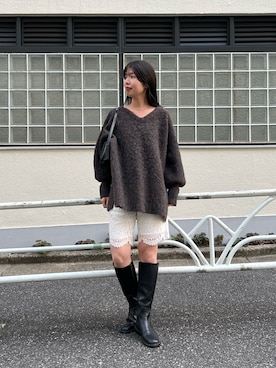 「Kastane（カスタネ）のアイテム（その他パンツ）」を使った、Kastane officialさん（レディース・160cm）の秋コーディネート