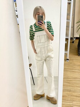 「マリン」｜「アイテム（オールインワン・サロペット）」を使った、Kastane officialさん（レディース・157cm）の冬コーディネート