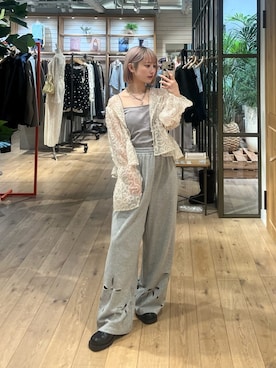 「Kastane（カスタネ）のアイテム（パンツ）」を使った、Kastane officialさん（レディース・151cm）の春コーディネート