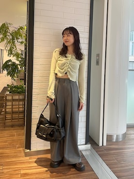 「アイテム（Tシャツ/カットソー）」を使った、Kastane officialさん（レディース・163cm）の春コーディネート