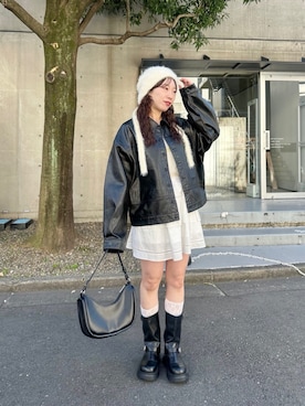 「Kastane（カスタネ）のアイテム（その他アウター）」を使った、Kastane officialさん（レディース・160cm）の冬コーディネート
