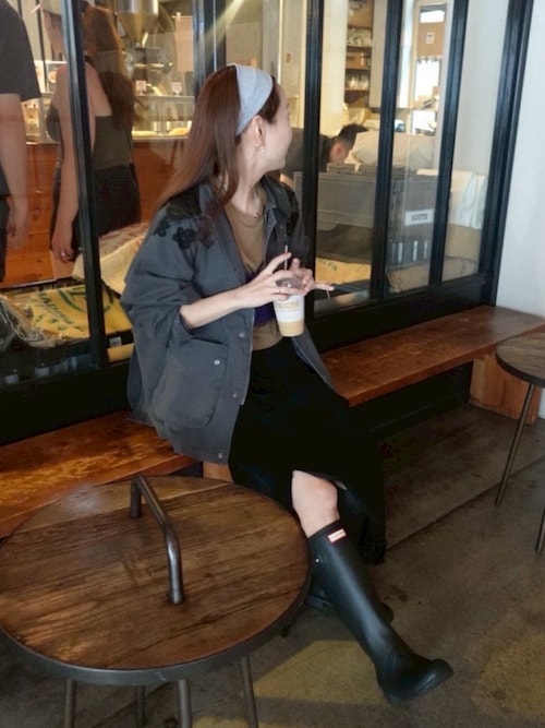 モチーフ付きハンティングジャケット（ブルゾン）｜Kastane