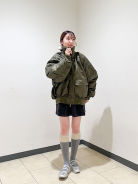 「Kastane（カスタネ）のアイテム（ブルゾン）」を使った、Kastane officialさん（レディース・158cm）の冬コーディネート