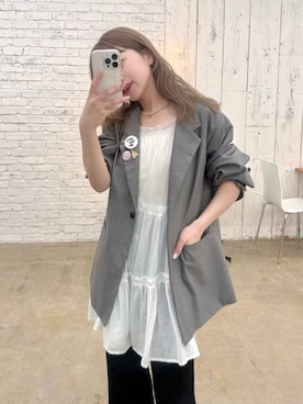 「Kastane（カスタネ）のアイテム（パンツ）」を使った、Kastane officialさん（レディース・158cm）の春コーディネート