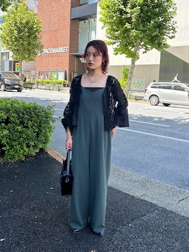 「Kastane（カスタネ）のアイテム（オールインワン・サロペット）」を使った、Kastane officialさん（レディース・158cm）の秋コーディネート