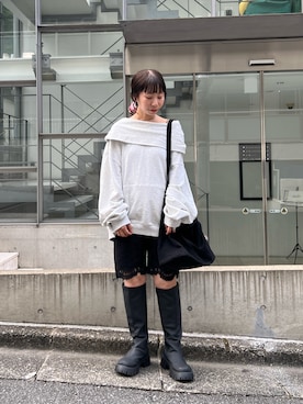 「アイテム（スウェット）」を使った、Kastane officialさん（骨格ウェーブ・レディース・157cm）の秋コーディネート