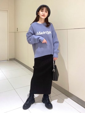 Rinaさん（レディース・156cm）の冬コーディネート