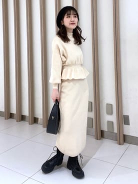 Rinaさん（レディース・156cm）の冬コーディネート