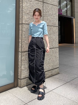 Rinaさん(レディース・156cm)の夏コーディネート