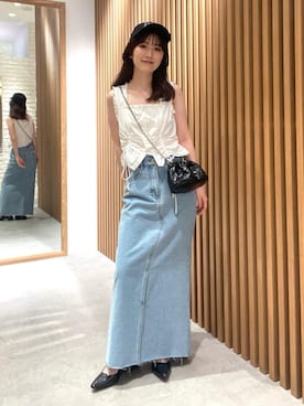 「FREE'S MART（フリーズマート）のアイテム（パンプス）」を使った、Rinaさん（レディース・156cm）の夏コーディネート