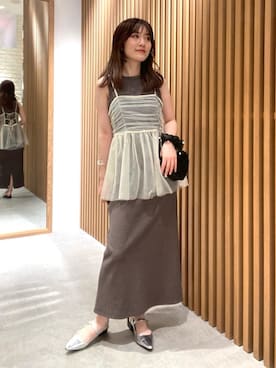 「FREE'S MART（フリーズマート）のアイテム（パンプス）」を使った、Rinaさん（レディース・156cm）の夏コーディネート
