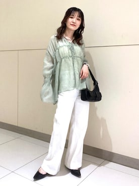 「FREE'S MART（フリーズマート）のアイテム（パンプス）」を使った、Rinaさん（レディース・156cm）の春コーディネート