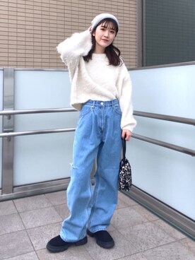 Rinaさん(レディース・156cm)の冬コーディネート