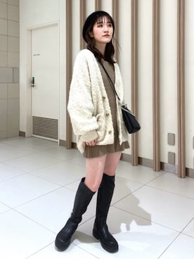 Rinaさん（レディース・156cm）の冬コーディネート