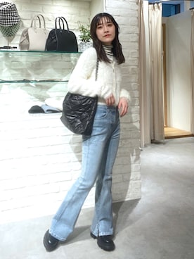 Rinaさん（レディース・156cm）の冬コーディネート