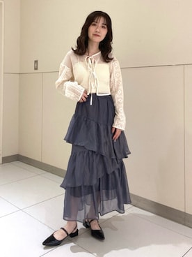 「FREE'S MART（フリーズマート）のアイテム（パンプス）」を使った、Rinaさん（レディース・156cm）の夏コーディネート