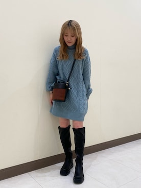 Rinaさん（レディース・156cm）の冬コーディネート