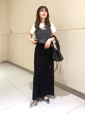「FREE'S MART（フリーズマート）のアイテム（パンプス）」を使った、Rinaさん（レディース・156cm）の夏コーディネート