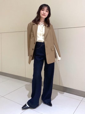 「FREE'S MART（フリーズマート）のアイテム（パンプス）」を使った、Rinaさん（レディース・156cm）の春コーディネート