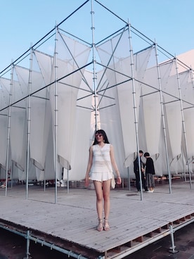 「ROXY（ロキシー）のアイテム（バッグ）」を使った、Xさん（レディース・165cm）の夏コーディネート