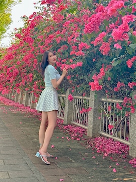 「LOVFEE（ラッフィ）のアイテム」を使った、Xさん（レディース・165cm）の春コーディネート