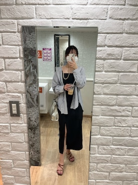 「NICE CLAUP（ナイスクラップ）のアイテム（ワンピース/ドレス）」を使った、nodoka.kさん（レディース・164cm）の夏コーディネート