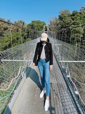 「MANGO（マンゴ）のアイテム（ジャケット/アウター）」を使った、🇹🇼盧大🤎🤍🧡🧡さん（レディース・168cm）の冬コーディネート