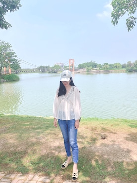 🇹🇼盧大🤎🤍🧡🧡さん(レディース・168cm)の春コーディネート