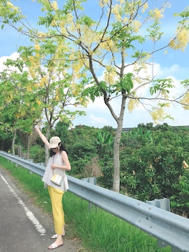 🇹🇼盧大🤎🤍🧡🧡さんのコーディネート