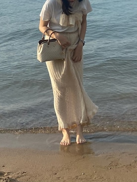 「海」｜「アイテム（腕時計）」を使った、moonさん（レディース・172cm）の夏コーディネート