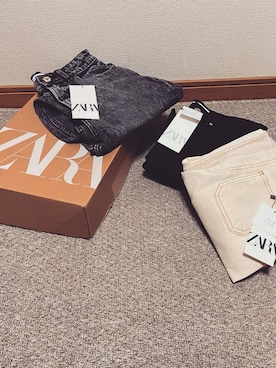 「ZARA（ザラ）のアイテム（デニムパンツ、ブラック系）」を使った、𝗦𝗔𝗬 【セイ】さん（メンズ・173cm）の夏コーディネート