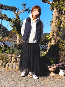 「ナイキスニーカー」｜「アイテム（その他アウター）」を使った、M&Aさん（レディース・163cm）の冬コーディネート