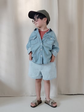 「アイテム（シャツ/ブラウス）」を使った、REIさん（キッズ・110cm）の夏コーディネート
