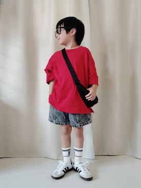 「アイテム（ショルダーバッグ）」を使った、REIさん（キッズ・110cm）の秋コーディネート