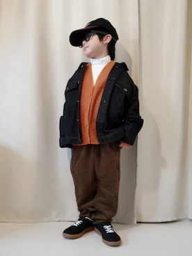 「アイテム（ファッション雑貨）」を使った、REIさん（キッズ・110cm）の冬コーディネート