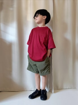 「BRANSHES（ブランシェス）のアイテム」を使った、REIさん（キッズ・110cm）の秋コーディネート