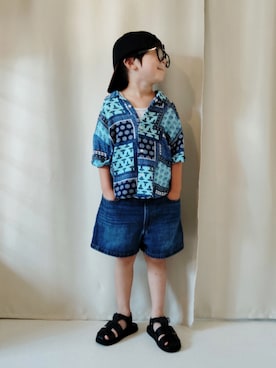 「CIAOPANIC TYPY（チャオパニックティピー）のアイテム」を使った、REIさん（キッズ・110cm）の夏コーディネート