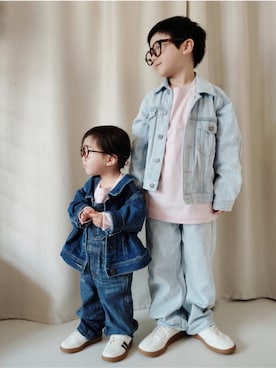 「GAP（ギャップ）のアイテム」を使った、REIさん（キッズ・110cm）の春コーディネート