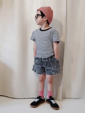 「アイテム（ファッション雑貨）」を使った、REIさん（キッズ・110cm）の秋コーディネート