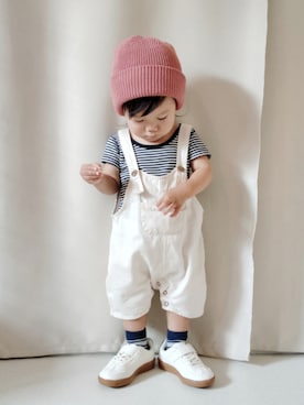 「アイテム（シューズ）」を使った、REIさん（キッズ・70cm）の秋コーディネート