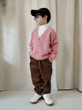 「アイテム（ファッション雑貨）」を使った、REIさん（キッズ・110cm）の冬コーディネート